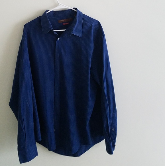 Perry Ellis Other - Perry Ellis Slim Fit 2XL Dark Blue Dress Shirt Perry Ellis Other - Perry Ellis Slim Fit 2XL Dark Blue Dress Shirt